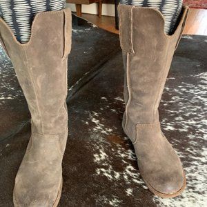 Born: suede slouch boots